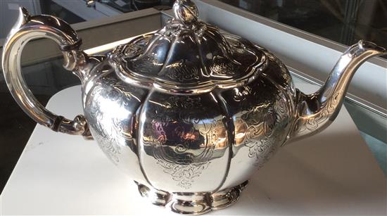 Victorian silver tea pot